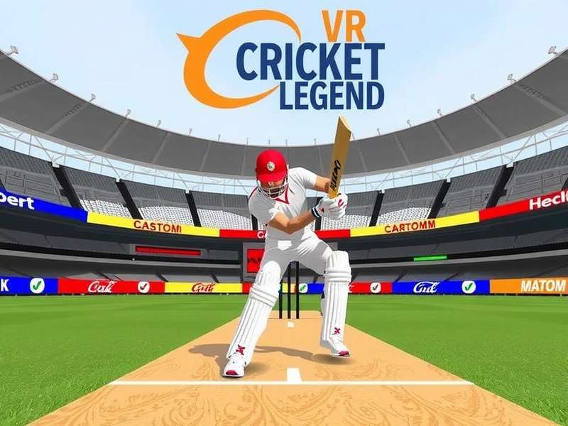 Experience realistic cricket in VR Cricket Legend VR Cricket Legend Gameplay Screenshot