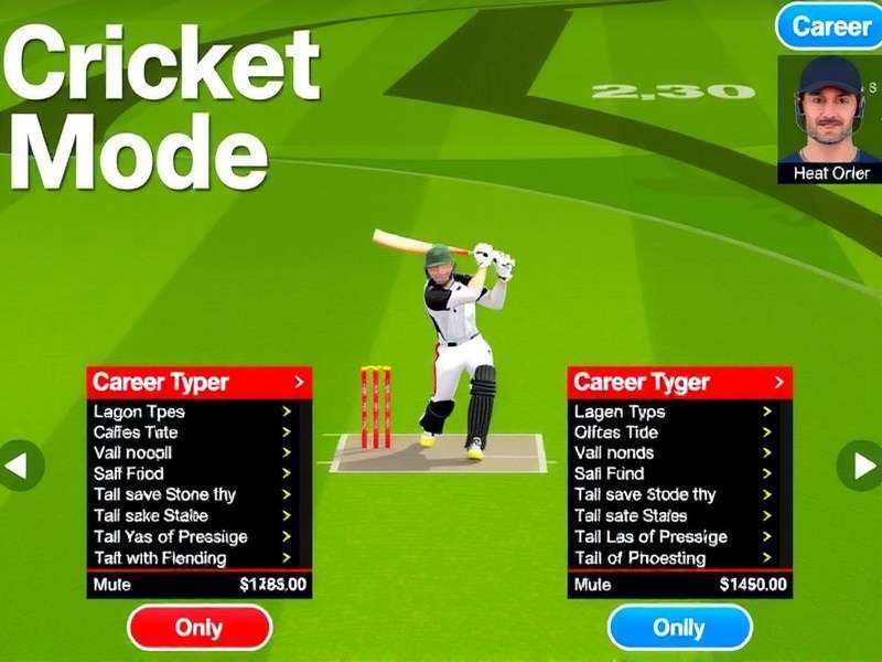 Build your cricket career in VR Cricket Legend VR Cricket Legend Career Mode Screenshot